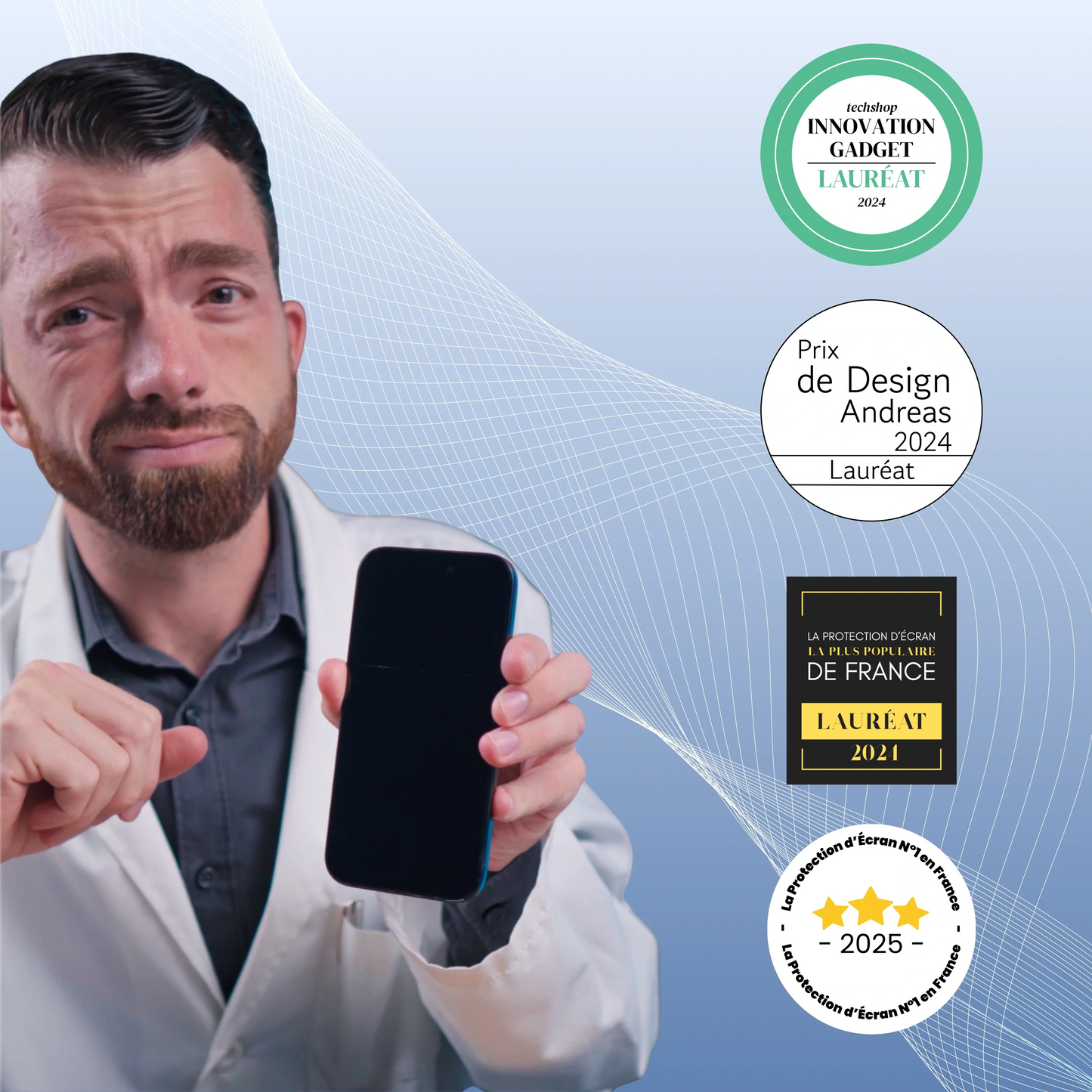 Protection Écran iPhone 3-en-1