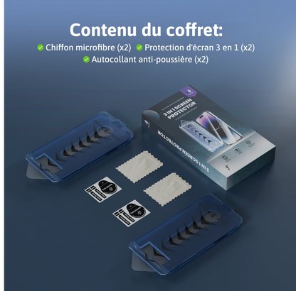 Protection Écran iPhone 3-en-1