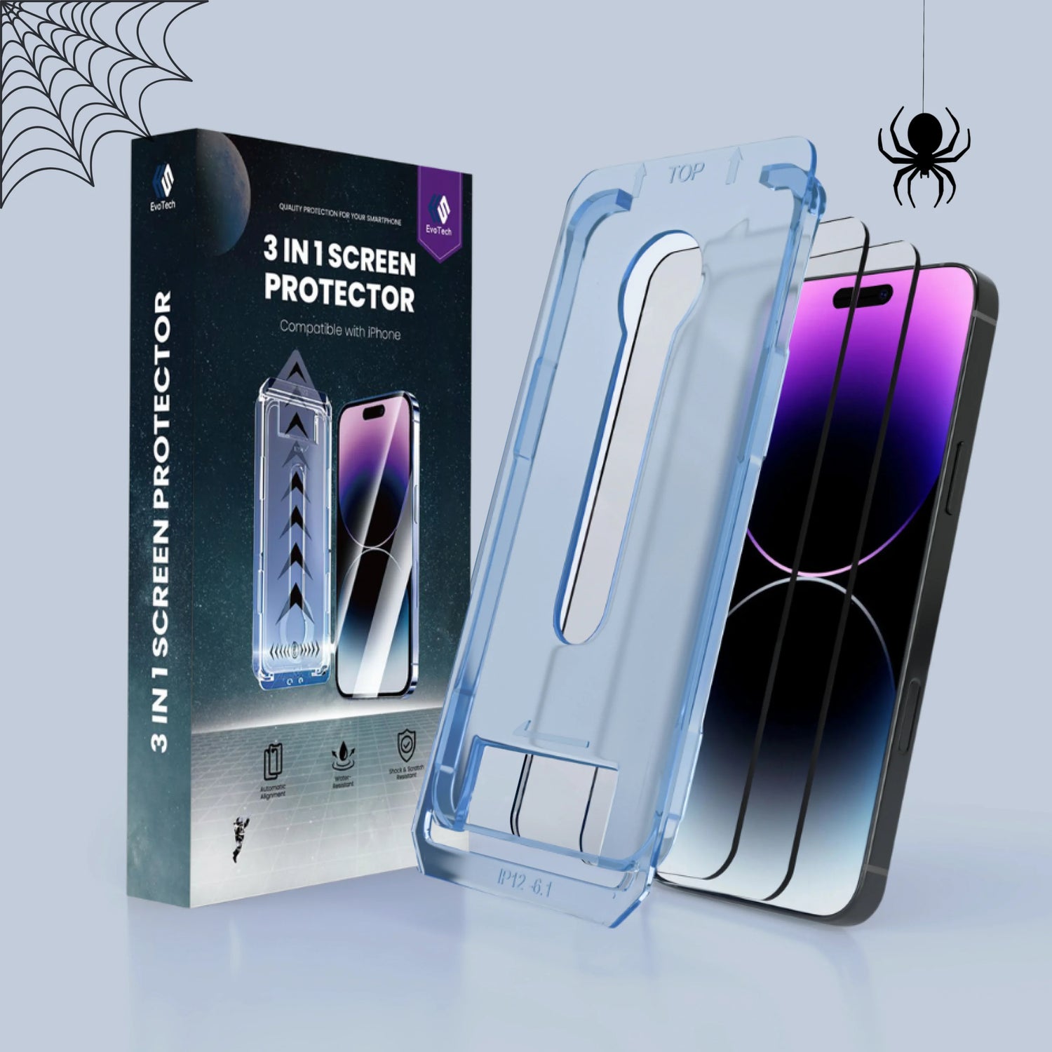 Protection d'écran 3 en 1 - iPhone
